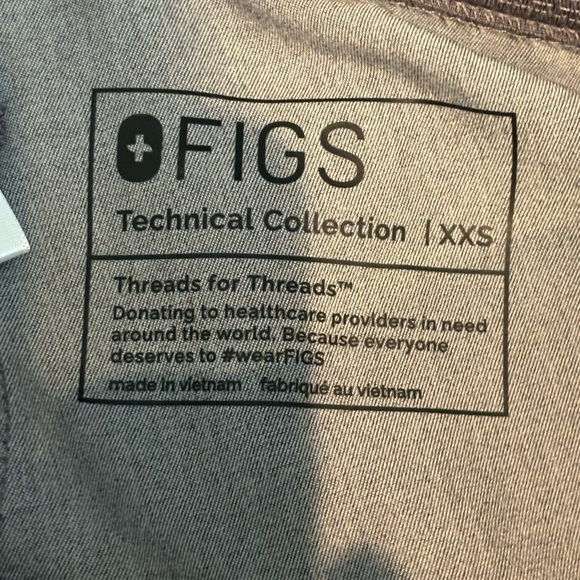 Figs Livingston Basic Scrub Pants in Graphite XXS - Picture 7 of 9